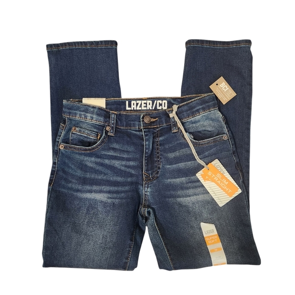 Lazer Other - Lazer Co Boys Denim Jeans Super Soft Slim Straight Size 10 New